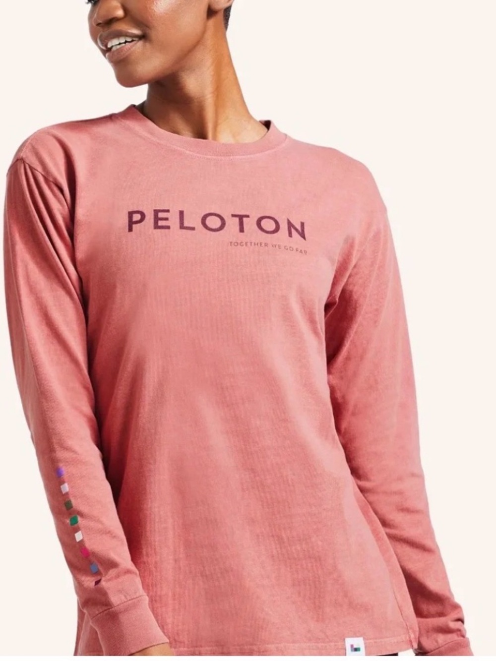 Peloton Long Sleeve Together We Go Far T-Shirt Size‎ Small